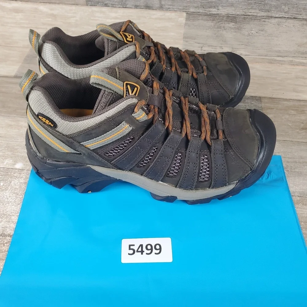 Keen Voyageur Mens‎ Hiking Shoes Sz 8 Lace Up Low Top Round Toe Work Hiking